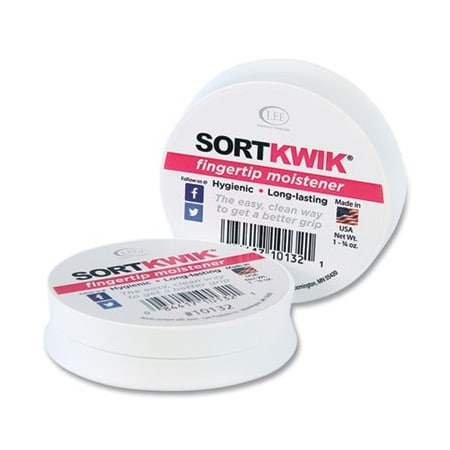 Lee Products Co LEE, Sortkwik Fingertip Moisteners, 1 3/4 Oz, Pink, 2PK 10132